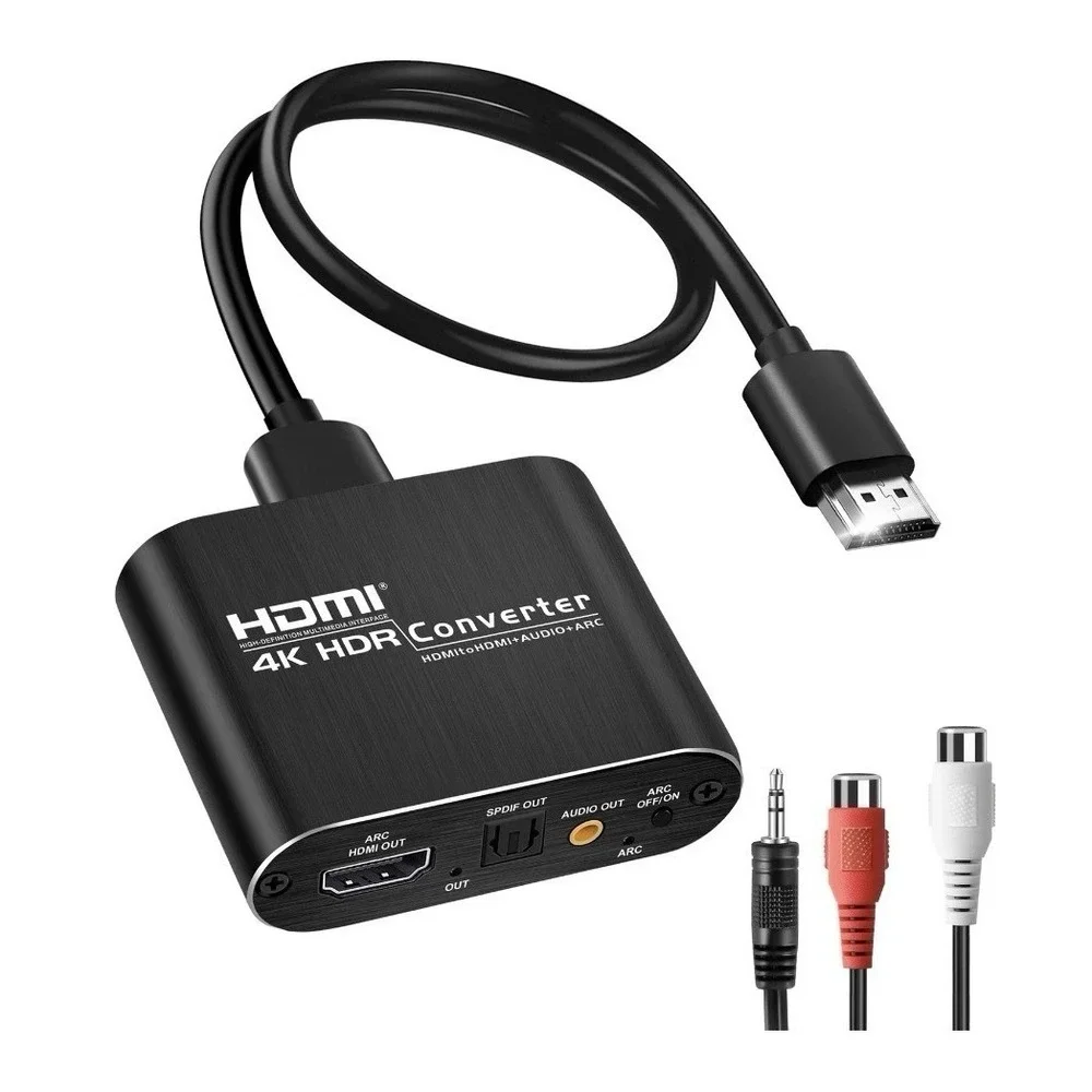 Avedio Links HDMI ARC Audio Extractor Converter 4K@60Hz, HDMI to Optical Tosl...